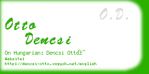 otto dencsi business card